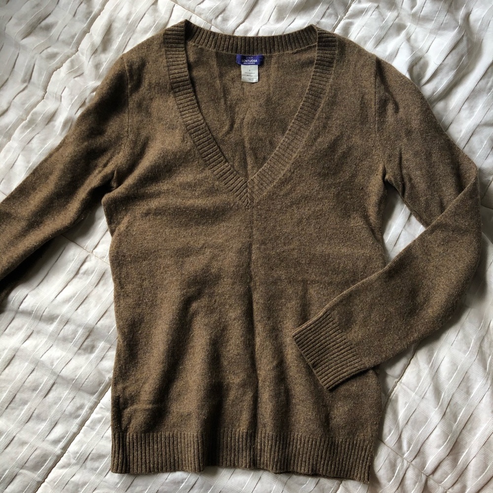 J. Crew cashmere V-neck sweater